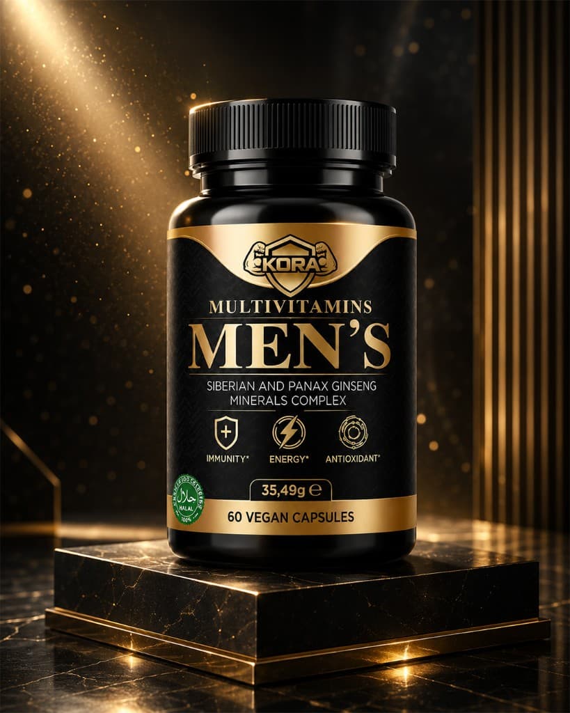 KORA Men's Multivitamins product presentation